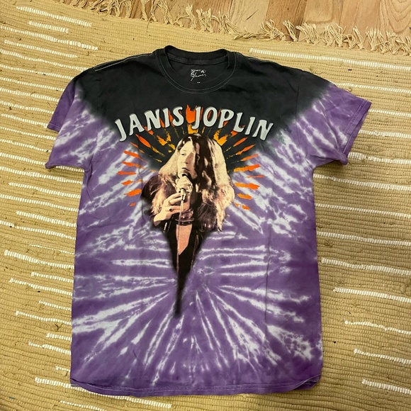 T-shirt Unisexe Janis Joplin En Coton Noir Taille XL - Neuf Sans étiquettes